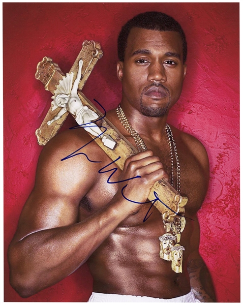 Kanye West Signed Vintage Photograph