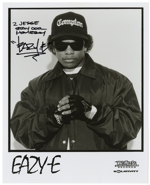 Eazy-E NWA Signed Promotional Photograph