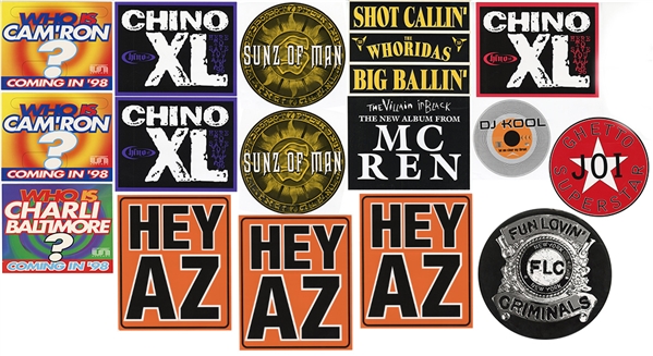 Lot of 16 Original Rap Stickers