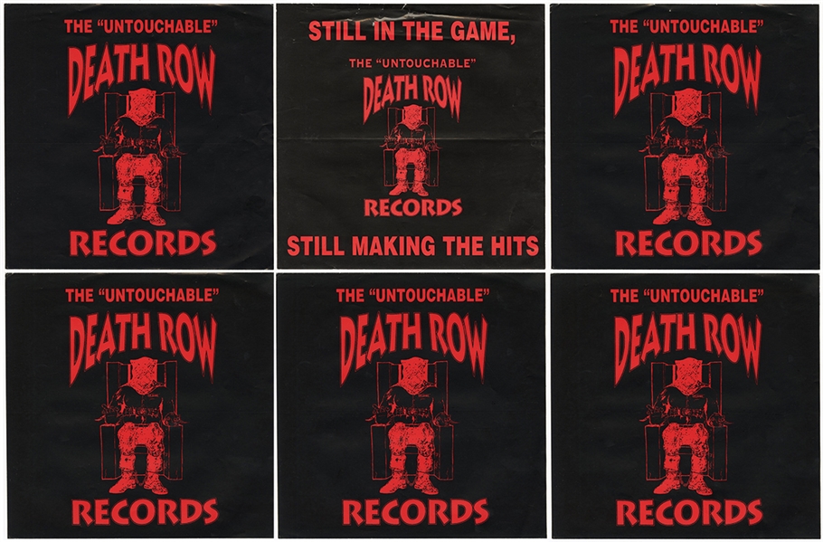 Lot of 6 Death Row Records Original Stickers Incredibly Rare
