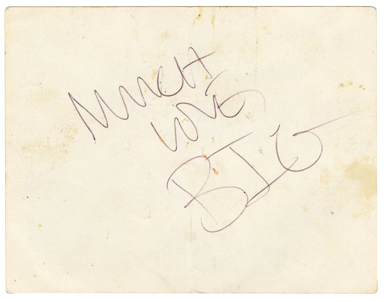 The Notorious B.I.G. (Biggie Smalls) Signed Incredibly Rare Flyer (JSA)