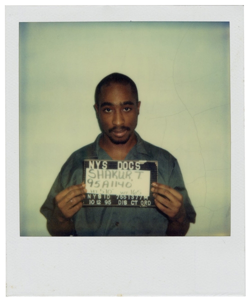 Tupac Shakur Original Mugshot Polaroid (Never Before Seen Image)