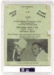 Will Smith Fresh Prince & Jazzy Jeff Vintage Signed Original Flyer (PSA/DNA Encapsulated)