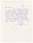 Tupac Shakur Handwritten & Signed “First Friend in England” Letter (JSA)