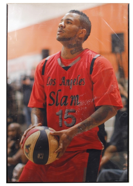 The Game Original Photograph Playing with Los Angeles Slams Owned by The Game