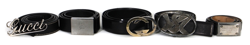 The Game Personally Owned & Worn Designer Belts (5) (Gucci & YSL)