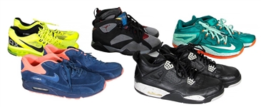 The Game Owned & Worn Luxury Shoes (5) Including Nike Air Max and Air Jordans!