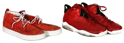 The Game Owned & Worn Designer Shoes (2) Including Air Jordan