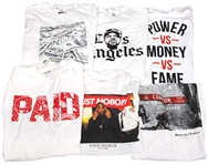 The Game Owned & Worn Graphic T-Shirts (6) Incredible Designs Including Tupac Shakur!