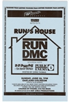 Run-D.M.C. Vintage Concert Poster from Oakland Coliseum Arena, Jun 26, 1988 at Wolfgang's