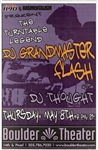 Grandmaster Flash with DJ Thought at the Boulder Theater Original Concert Poster