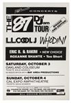 1987 Concert Poster The 87 Def Jam Tour featuring L.L. Cool J, Whodini, Doug E. Fresh and Others