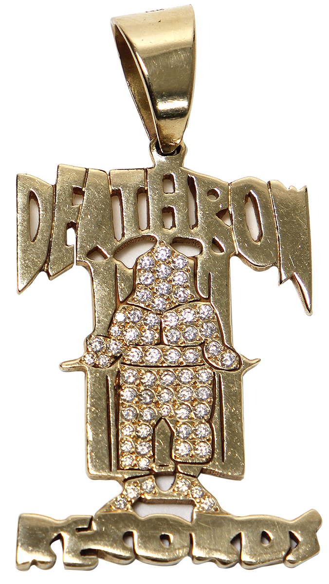 Silver Tone Death Row Pendant | Juggalohouseofcharms