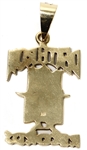Iconic Tupac Shakur Worn 14KT Gold & Diamonds Death Row Records Pendant Commissioned by Suge Knight (Suge Knight Collection) Worn by Tupac Shakur on All Eyez On Me Album Cover 