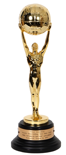 The Game Personally Owned 2005 World Music Awards Award Presented to The Game with Photographs