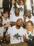 The Game Owned & Worn Cease Fire T-Shirts (8) Photomatched