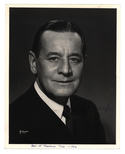 Harvey S. Firestone Jr. Signed Photograph (Chairman Firestone Rubber Co.)