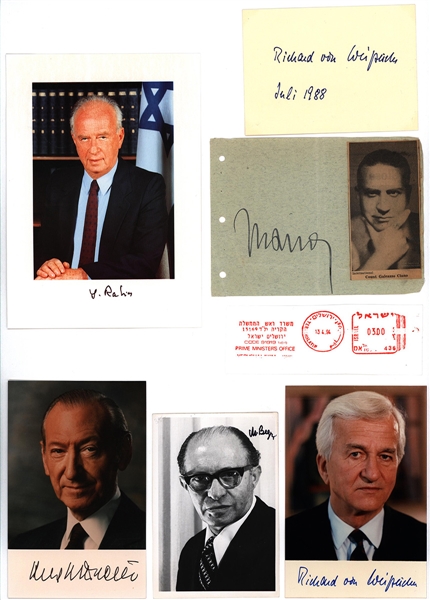 Foreign Leader / Diplomat Signature Lot (8)