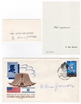 David Ben-Gurion Signed FDC Envelope and Signature Cut (2)