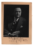 J. Edgar Hoover Signed Photograph
