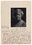 Harriet May Mills Signed Photographic Sentiment (Civil Rights Leader)