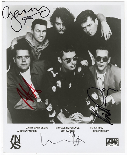 INXS Band Signed Original Promotional Photograph (REAL)