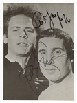 Paul Simon & Art Garfunkel Signed Magazine Page Photo (REAL)