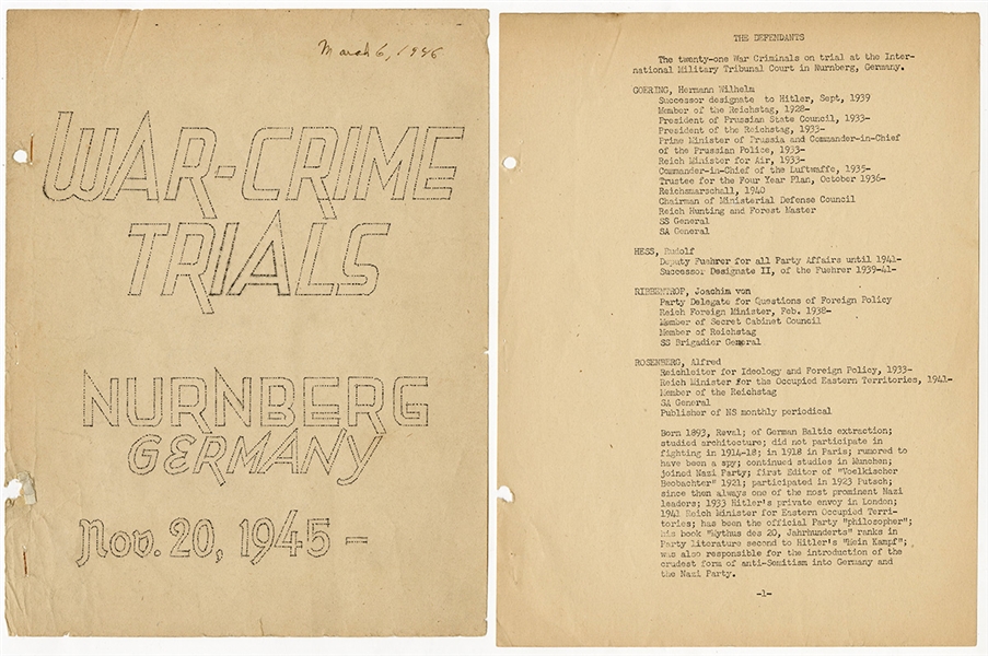 Nuremberg Trials Archive