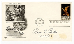 Rosa Parks Signed First Day Cover (Beckett)