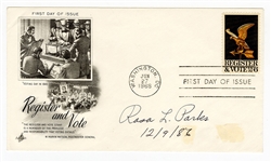 Rosa Parks Signed First Day Cover (Beckett)