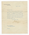 William Howard Taft Typed Signed Letter