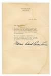 Mamie Doud Eisenhower Typed Signed Letter (Beckett)