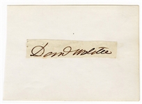 Daniel Webster Signed Cut