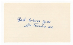 Mother Teresa Signed Cut