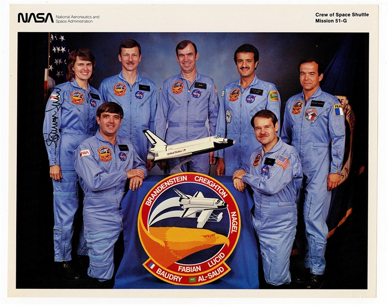 Shannon Lucid Signed STS-51-G Photograph