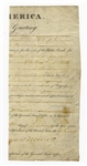 James Monroe Signed Cut Presidential Document