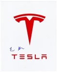 Elon Musk Signed Tesla Photograph (ACOA)