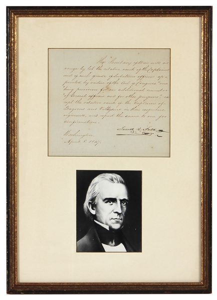 President James K Polk Document Signed 1847 (PSA/DNA)