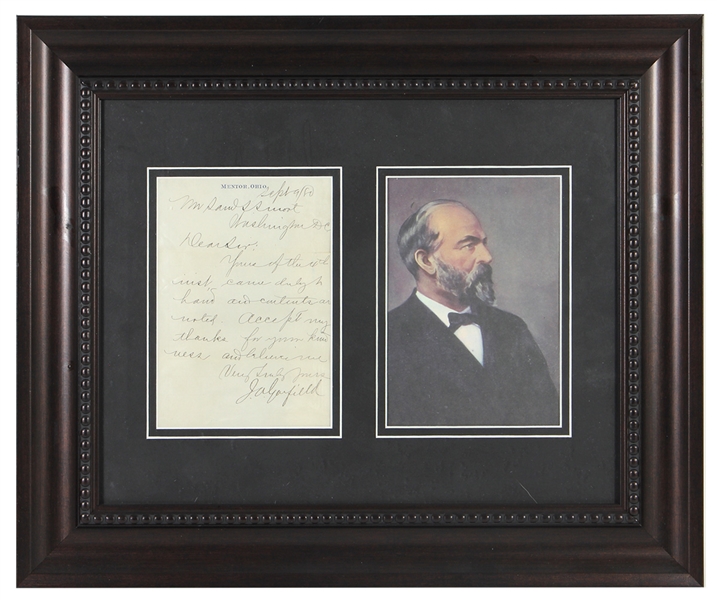 James A. Garfield Signed Handwritten Letter (PSA/DNA)