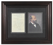 James A. Garfield Signed Handwritten Letter (PSA/DNA)