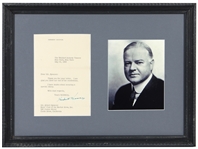 Herbert Hoover Signed Typed Letter 1956