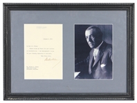Woodrow Wilson Signed Typed Letter 1913 (JSA)