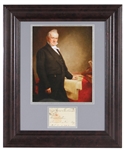 James Buchanan Signature Cut (Signed Free Frank Address Panel) (JSA)