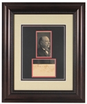 Grover Cleveland Inscribed Signature Cut (JSA)