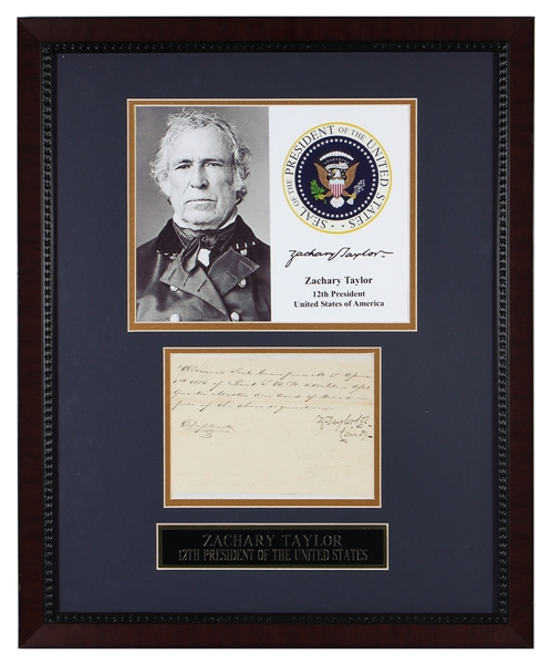 Zachary Taylor Manuscript Document Signed (PSA/DNA)