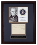 Zachary Taylor Manuscript Document Signed (PSA/DNA)