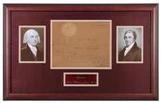 James Madison (President) & James Monroe (Secretary of State) Signed Document (PSA/DNA)