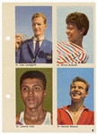 Cassius Clay (Muhammad Ali) 1960 Hemmets Journal #23 Cassus Clay Uncut Rookie Card