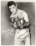 Rocky Marciano Signed Promotional Boxing Photograph