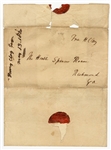Henry Clay Signed Free Franked Envelope 